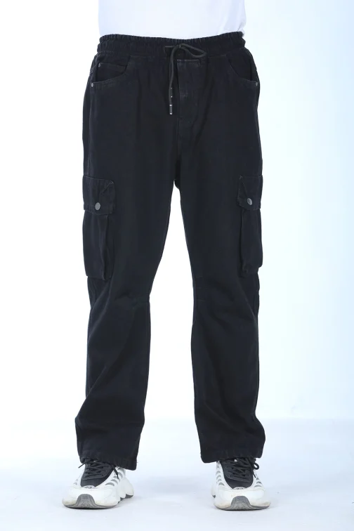 Soft Denim Utility Cargo Baggy