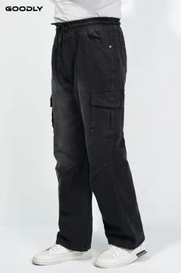 6 Pocket Denim Cargo Baggy