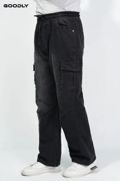 6 Pocket Denim Cargo Baggy