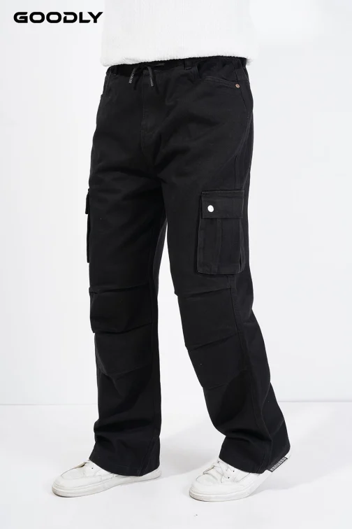 Relaxed Fit Cargo Denim Baggy - Image 4