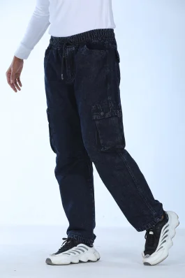 Soft Denim Utility Cargo Baggy