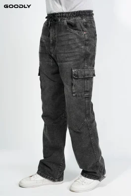 6 Pocket Denim Cargo Baggy