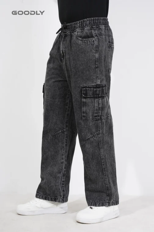 Casual Denim Cargo Baggy for Men - Image 3