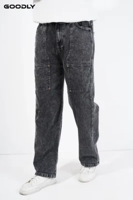 Classic Men’s Fit Denim Baggy Jeans