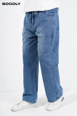 Classic Men’s Fit Denim Baggy Jeans