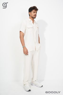 Men’s Premium Textured Shirt & Trouser Set
