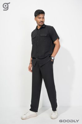 Men’s Premium Textured Shirt & Trouser Set