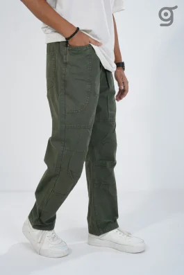 Vintage Utility Fit Twill Baggy Pants