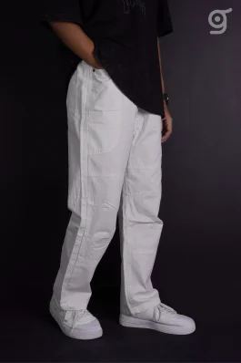 Vintage Utility Fit Twill Baggy Pants