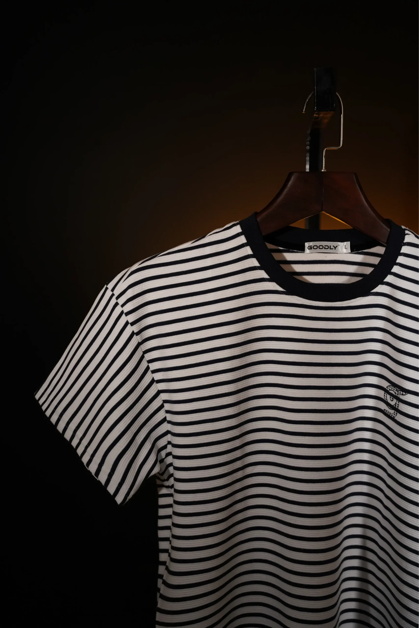 Men's Striped Crew Neck T-Shirts - Image 3