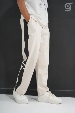 Oversized Contrast Panel Baggy Pants