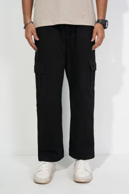 Cargo Six Pocket Denim Pants – Relaxed Fit