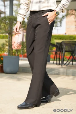 Gurkha Bootcut Formal Pant-Classic Button Closure