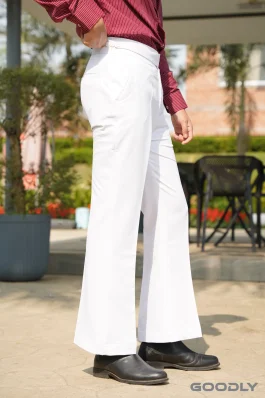 Gurkha Bootcut Formal Pant-Classic Button Closure