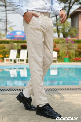 Adjustable Tailored Fit Formal Pants for Men