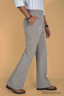 Gurkha Bootcut Formal Pant-Classic Button Closure
