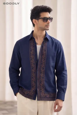 Bloom Embroidered Boxy Fit Shirt