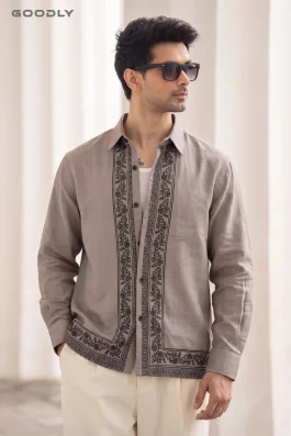 Bloom Embroidered Boxy Fit Shirt