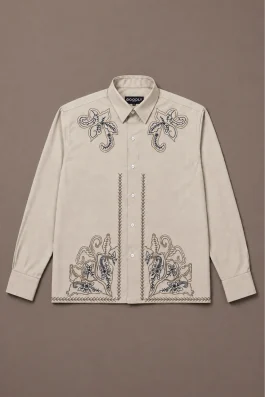 Heritage Embroidered Boxy Fit Shirt