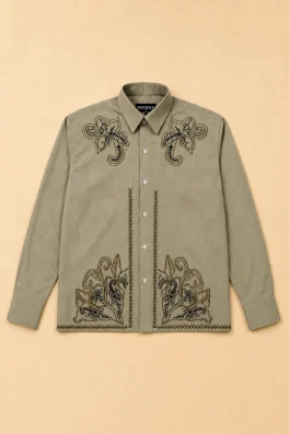 Heritage Embroidered Boxy Fit Shirt