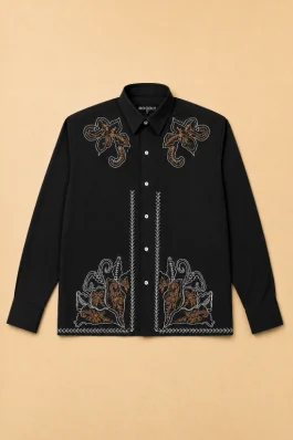 Heritage Embroidered Boxy Fit Shirt