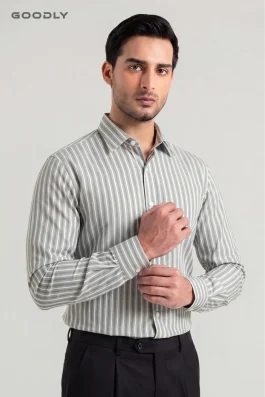 Classic Stripe Long Sleeve Shirt for Men